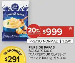 Carrefour Carrefour classic puré de papas oferta