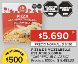 Carrefour Carrefour classic pizza de mozzarella estuche oferta