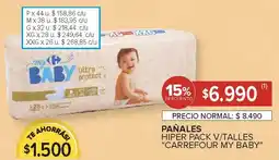 Carrefour Carrefour my baby hiper pañales pack v/talles oferta