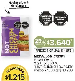 Carrefour Medallón crispy flow pack oferta