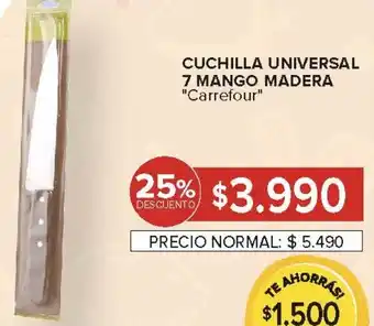 Carrefour Carrefour cuchilla universal 7 mango madera oferta