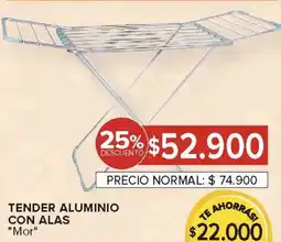 Carrefour Mor tender aluminio con alas oferta