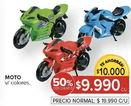 Carrefour Moto v/ colores oferta