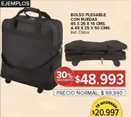 Carrefour Bolso plegable con ruedas oferta