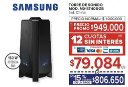 Carrefour Samsung torre de sonido oferta