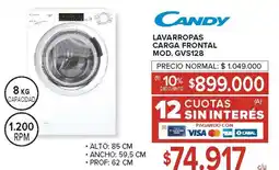 Carrefour Candy lavarropas carga frontal oferta