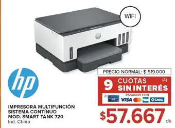 Carrefour Hp impresora multifunción sistema contínuo oferta