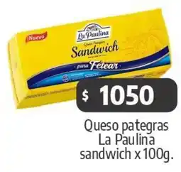 Autoservicio Capo La paulina queso pategras sandwich oferta