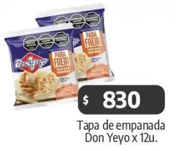 Autoservicio Capo Don yeyo tapa de empanada oferta