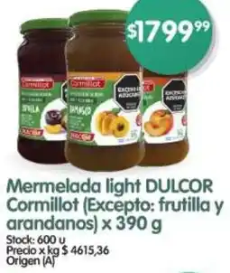 Supermercados Buenos Días Dulcor mermelada light cormillot oferta