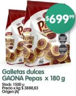 Supermercados Buenos Días Gaona galletas dulces pepas oferta