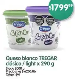 Supermercados Buenos Días Tregar queso blanco clásico/light oferta