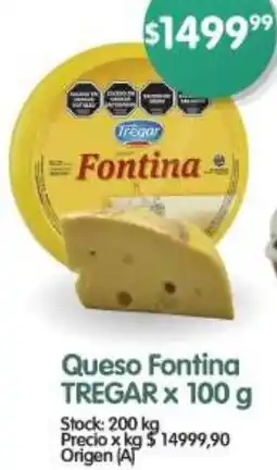 Supermercados Buenos Días Tregar queso fontina oferta