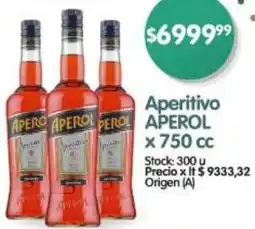 Supermercados Buenos Días Aperol aperitivo oferta