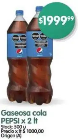 Supermercados Buenos Días Pepsi gaseosa cola oferta