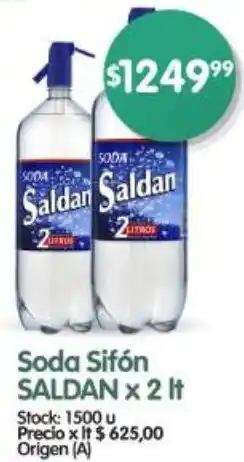 Supermercados Buenos Días Saldan soda sifón oferta