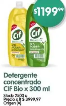 Supermercados Buenos Días Cif bio detergente concentrado oferta