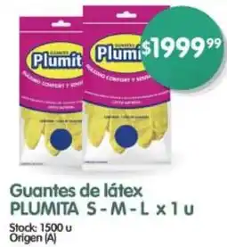 Supermercados Buenos Días Plumita guantes de látex oferta