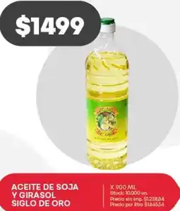 Supermercados Tadicor Aceite de soja y girasol siglo de oro oferta