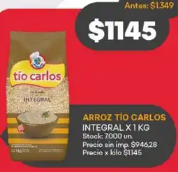 Supermercados Tadicor Arroz tío carlos integral oferta