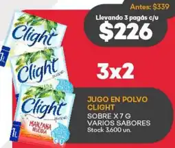 Supermercados Tadicor Jugo en polvo clight sobre oferta