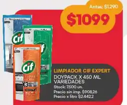 Supermercados Tadicor Cif expert limpiador oferta