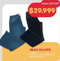 Supermercados Tadicor Jean mujer oferta