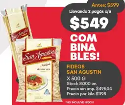 Supermercados Tadicor San agustin fideos oferta