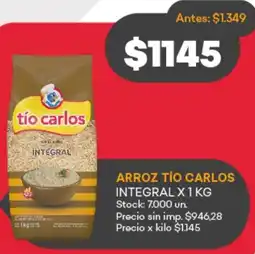 Supermercados Tadicor Arroz tío carlos integral oferta