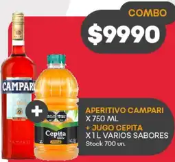 Supermercados Tadicor APERITIVO CAMPARI oferta