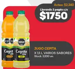 Supermercados Tadicor Jugo cepita oferta