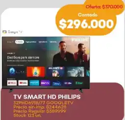 Supermercados Tadicor Philips tv smart hd oferta