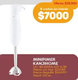 Supermercados Tadicor Minipimer kanjihome LIC-BL0800LA01-KJB oferta