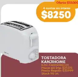 Supermercados Tadicor Tostadora kanjihome KJH-TM900SEC01 oferta