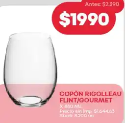 Supermercados Tadicor Copón rigolleau flint/gourmet oferta