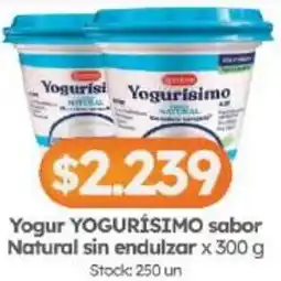 Cordiez Yogurísimo yogur sabor natural sin endulzar oferta