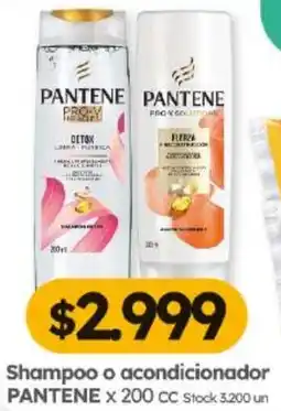 Cordiez Pantene shampoo o acondicionador oferta