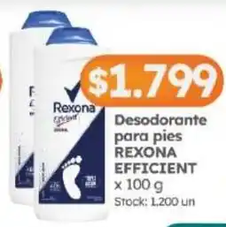 Cordiez Rexona efficient desodorante para pies oferta