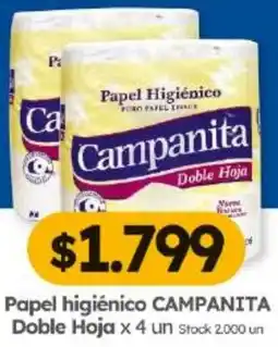 Cordiez Campanita papel higiénico doble hoja oferta