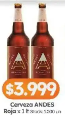 Cordiez Andes cerveza roja oferta