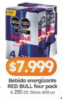 Cordiez Red bull bebida energizante four pack oferta