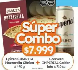 Cordiez Sibarita 1 pizza mozzarella clásica oferta