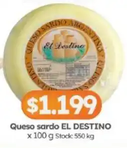 Cordiez EL DESTINO Queso sardo oferta