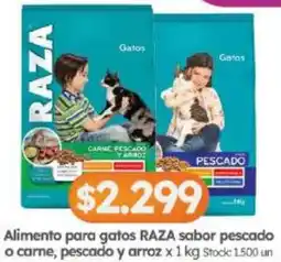 Cordiez Raza alimento para gatos sabor pescado o carne, pescado y arroz oferta