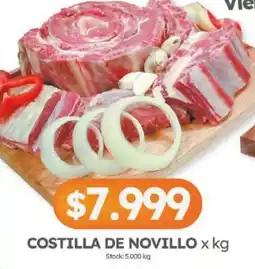 Cordiez Costilla de novillo oferta