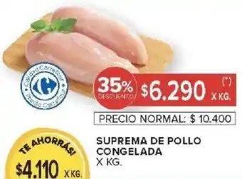 Carrefour Market Suprema de pollo congelada oferta