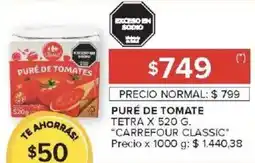 Carrefour Market Carrefour classi puré de tomate tetra oferta