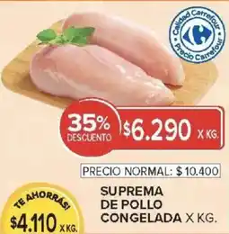 Carrefour Market Suprema de pollo congelada oferta