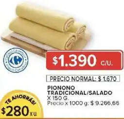 Carrefour Market Pionono tradicional/salado ahorras oferta