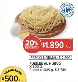 Carrefour Market Fusiles al huevo oferta
